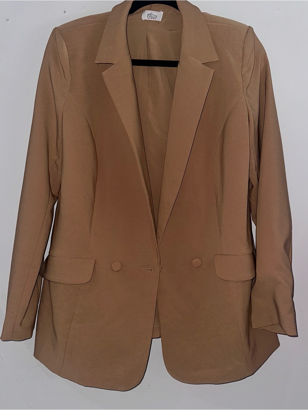 Oh Polly Women’s Camel Blazer Jacket